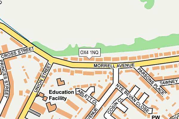 OX4 1NQ map - OS OpenMap – Local (Ordnance Survey) OX4 1NQ map - OS OpenMap – Local (Ordnance Survey)