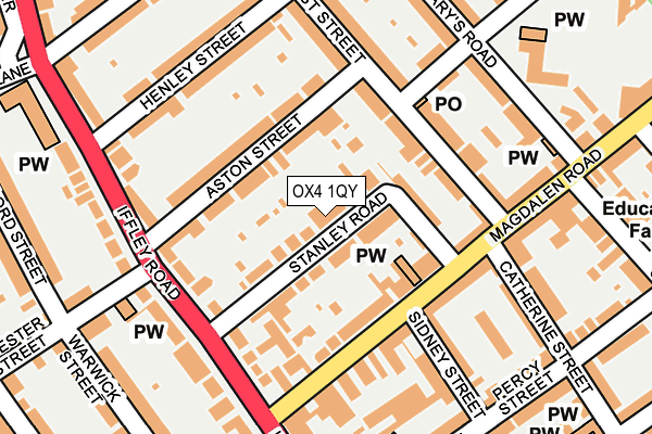 OX4 1QY map - OS OpenMap – Local (Ordnance Survey) OX4 1QY map - OS OpenMap – Local (Ordnance Survey)
