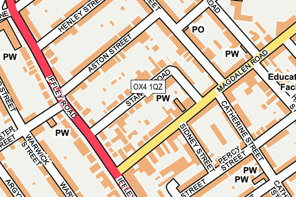OX4 1QZ map - OS OpenMap – Local (Ordnance Survey) OX4 1QZ map - OS OpenMap – Local (Ordnance Survey)