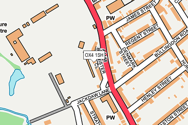 OX4 1SH map - OS OpenMap – Local (Ordnance Survey)