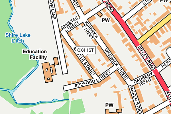 OX4 1ST map - OS OpenMap – Local (Ordnance Survey)
