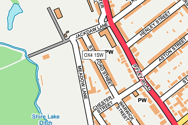 OX4 1SW map - OS OpenMap – Local (Ordnance Survey) OX4 1SW map - OS OpenMap – Local (Ordnance Survey)