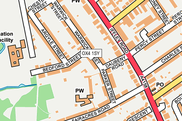 OX4 1SY map - OS OpenMap – Local (Ordnance Survey)