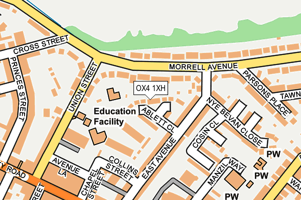 OX4 1XH map - OS OpenMap – Local (Ordnance Survey) OX4 1XH map - OS OpenMap – Local (Ordnance Survey)