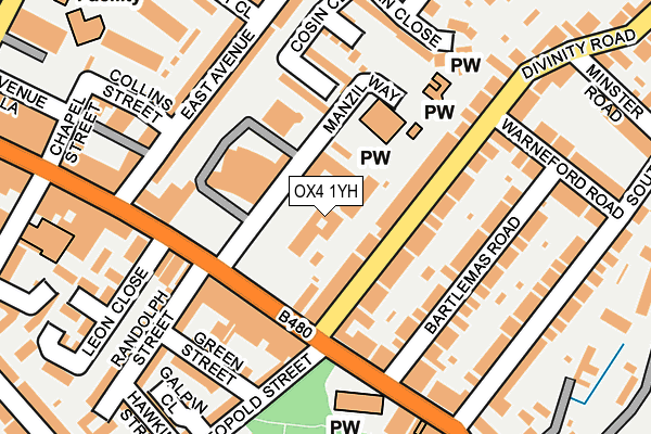 OX4 1YH map - OS OpenMap – Local (Ordnance Survey) OX4 1YH map - OS OpenMap – Local (Ordnance Survey)