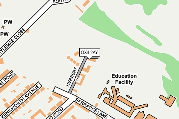 OX4 2AY map - OS OpenMap – Local (Ordnance Survey) OX4 2AY map - OS OpenMap – Local (Ordnance Survey)