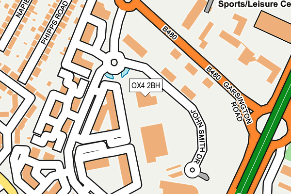 OX4 2BH map - OS OpenMap – Local (Ordnance Survey) OX4 2BH map - OS OpenMap – Local (Ordnance Survey)