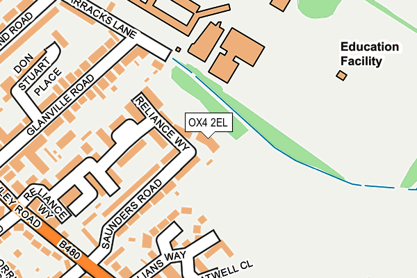 OX4 2EL map - OS OpenMap – Local (Ordnance Survey) OX4 2EL map - OS OpenMap – Local (Ordnance Survey)