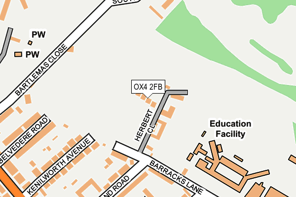 OX4 2FB map - OS OpenMap – Local (Ordnance Survey) OX4 2FB map - OS OpenMap – Local (Ordnance Survey)