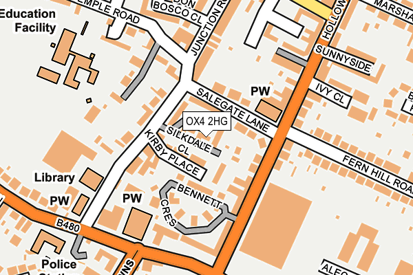 OX4 2HG map - OS OpenMap – Local (Ordnance Survey) OX4 2HG map - OS OpenMap – Local (Ordnance Survey)