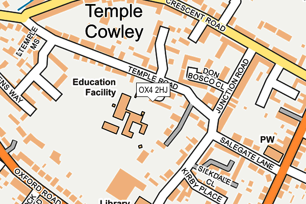 OX4 2HJ map - OS OpenMap – Local (Ordnance Survey) OX4 2HJ map - OS OpenMap – Local (Ordnance Survey)