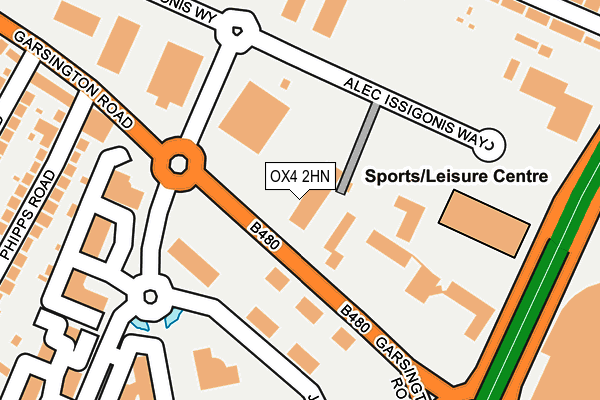 OX4 2HN map - OS OpenMap – Local (Ordnance Survey) OX4 2HN map - OS OpenMap – Local (Ordnance Survey)