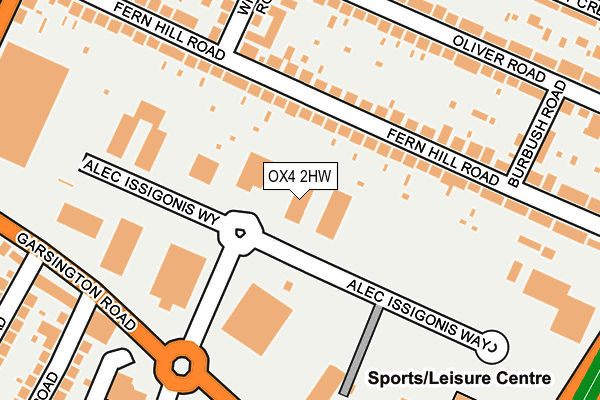 OX4 2HW map - OS OpenMap – Local (Ordnance Survey) OX4 2HW map - OS OpenMap – Local (Ordnance Survey)