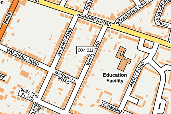 OX4 2JJ map - OS OpenMap – Local (Ordnance Survey) OX4 2JJ map - OS OpenMap – Local (Ordnance Survey)