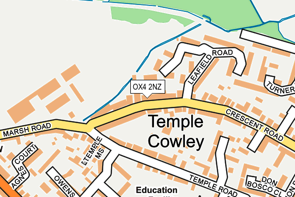 OX4 2NZ map - OS OpenMap – Local (Ordnance Survey) OX4 2NZ map - OS OpenMap – Local (Ordnance Survey)