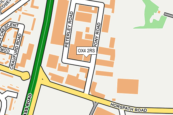 OX4 2RS map - OS OpenMap – Local (Ordnance Survey) OX4 2RS map - OS OpenMap – Local (Ordnance Survey)