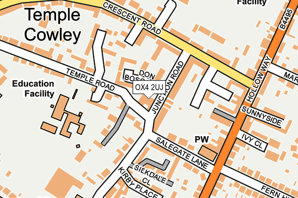 OX4 2UJ map - OS OpenMap – Local (Ordnance Survey) OX4 2UJ map - OS OpenMap – Local (Ordnance Survey)