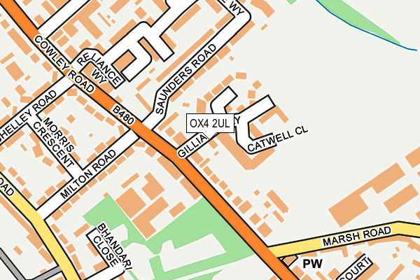 OX4 2UL map - OS OpenMap – Local (Ordnance Survey) OX4 2UL map - OS OpenMap – Local (Ordnance Survey)
