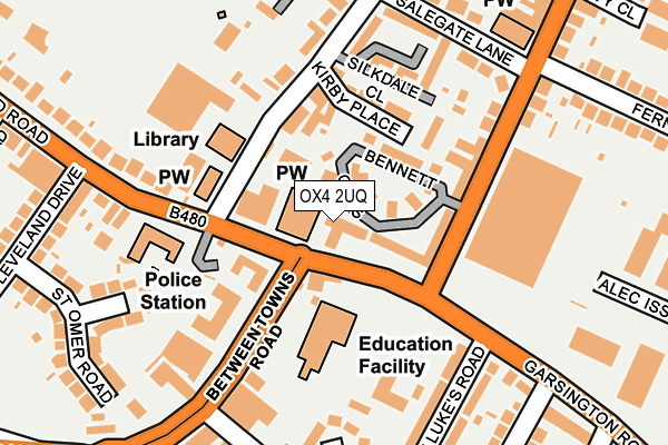 OX4 2UQ map - OS OpenMap – Local (Ordnance Survey) OX4 2UQ map - OS OpenMap – Local (Ordnance Survey)