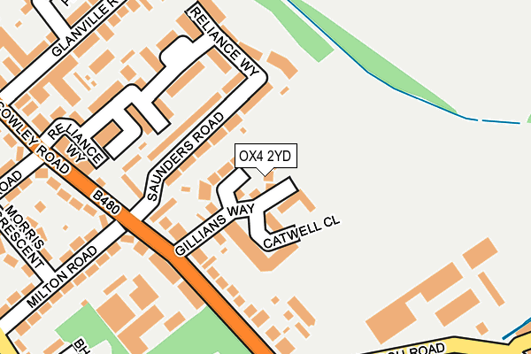 OX4 2YD map - OS OpenMap – Local (Ordnance Survey) OX4 2YD map - OS OpenMap – Local (Ordnance Survey)