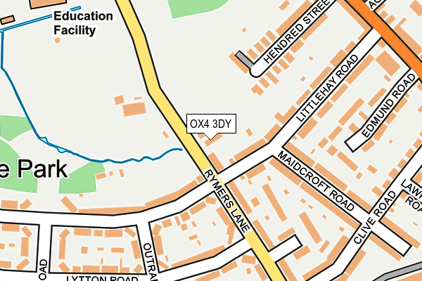 OX4 3DY map - OS OpenMap – Local (Ordnance Survey) OX4 3DY map - OS OpenMap – Local (Ordnance Survey)