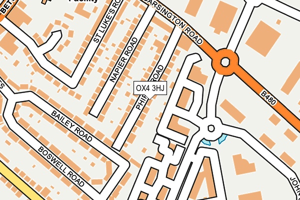 OX4 3HJ map - OS OpenMap – Local (Ordnance Survey) OX4 3HJ map - OS OpenMap – Local (Ordnance Survey)
