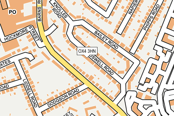OX4 3HN map - OS OpenMap – Local (Ordnance Survey) OX4 3HN map - OS OpenMap – Local (Ordnance Survey)