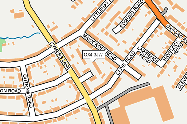 OX4 3JW map - OS OpenMap – Local (Ordnance Survey) OX4 3JW map - OS OpenMap – Local (Ordnance Survey)