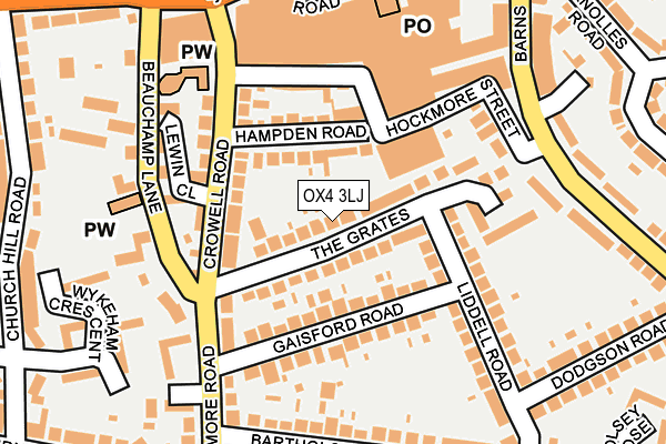 OX4 3LJ map - OS OpenMap – Local (Ordnance Survey) OX4 3LJ map - OS OpenMap – Local (Ordnance Survey)
