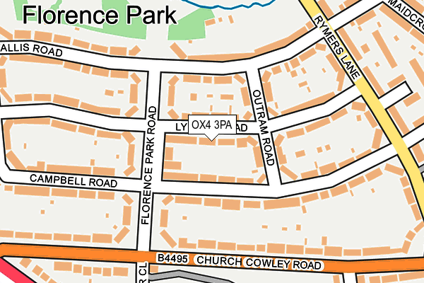 OX4 3PA map - OS OpenMap – Local (Ordnance Survey) OX4 3PA map - OS OpenMap – Local (Ordnance Survey)