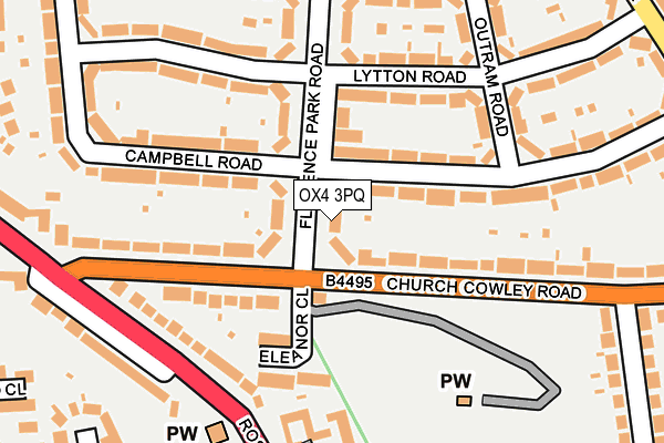 OX4 3PQ map - OS OpenMap – Local (Ordnance Survey) OX4 3PQ map - OS OpenMap – Local (Ordnance Survey)