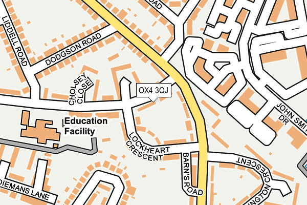 OX4 3QJ map - OS OpenMap – Local (Ordnance Survey) OX4 3QJ map - OS OpenMap – Local (Ordnance Survey)