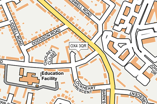 OX4 3QR map - OS OpenMap – Local (Ordnance Survey) OX4 3QR map - OS OpenMap – Local (Ordnance Survey)