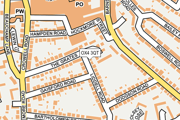 OX4 3QT map - OS OpenMap – Local (Ordnance Survey) OX4 3QT map - OS OpenMap – Local (Ordnance Survey)