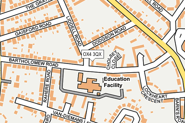 OX4 3QX map - OS OpenMap – Local (Ordnance Survey) OX4 3QX map - OS OpenMap – Local (Ordnance Survey)