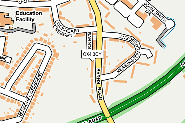OX4 3QY map - OS OpenMap – Local (Ordnance Survey) OX4 3QY map - OS OpenMap – Local (Ordnance Survey)