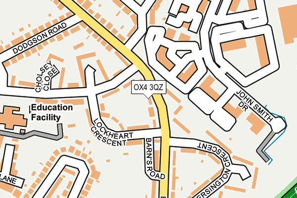 OX4 3QZ map - OS OpenMap – Local (Ordnance Survey) OX4 3QZ map - OS OpenMap – Local (Ordnance Survey)
