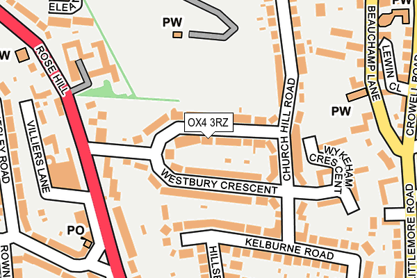 OX4 3RZ map - OS OpenMap – Local (Ordnance Survey) OX4 3RZ map - OS OpenMap – Local (Ordnance Survey)