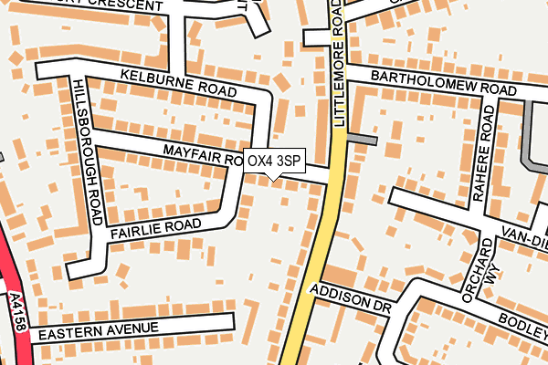 OX4 3SP map - OS OpenMap – Local (Ordnance Survey) OX4 3SP map - OS OpenMap – Local (Ordnance Survey)