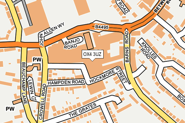 OX4 3UZ map - OS OpenMap – Local (Ordnance Survey) OX4 3UZ map - OS OpenMap – Local (Ordnance Survey)