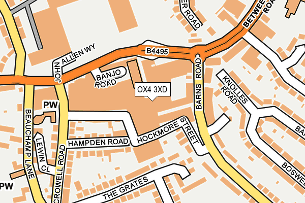 OX4 3XD map - OS OpenMap – Local (Ordnance Survey) OX4 3XD map - OS OpenMap – Local (Ordnance Survey)