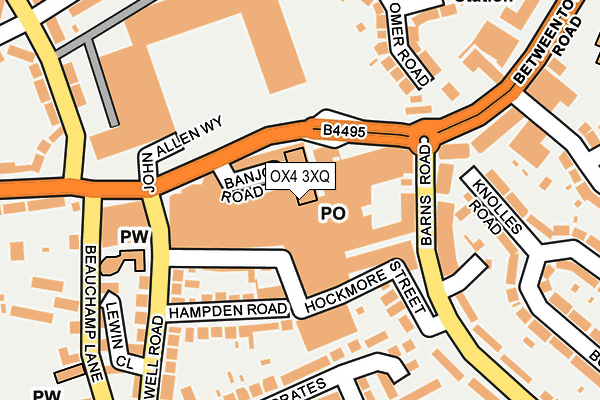 OX4 3XQ map - OS OpenMap – Local (Ordnance Survey) OX4 3XQ map - OS OpenMap – Local (Ordnance Survey)