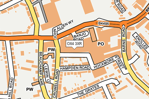 OX4 3XR map - OS OpenMap – Local (Ordnance Survey) OX4 3XR map - OS OpenMap – Local (Ordnance Survey)