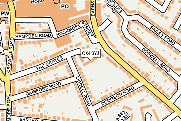 OX4 3YJ map - OS OpenMap – Local (Ordnance Survey) OX4 3YJ map - OS OpenMap – Local (Ordnance Survey)