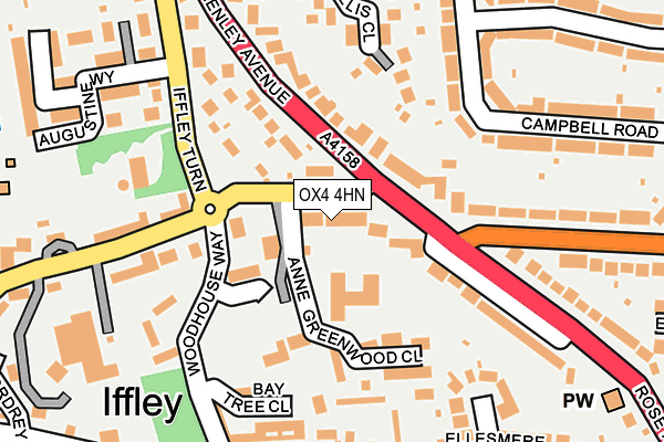 OX4 4HN map - OS OpenMap – Local (Ordnance Survey) OX4 4HN map - OS OpenMap – Local (Ordnance Survey)