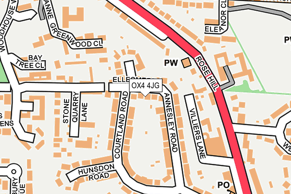 OX4 4JG map - OS OpenMap – Local (Ordnance Survey) OX4 4JG map - OS OpenMap – Local (Ordnance Survey)