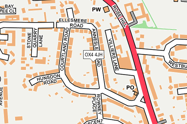 OX4 4JH map - OS OpenMap – Local (Ordnance Survey) OX4 4JH map - OS OpenMap – Local (Ordnance Survey)