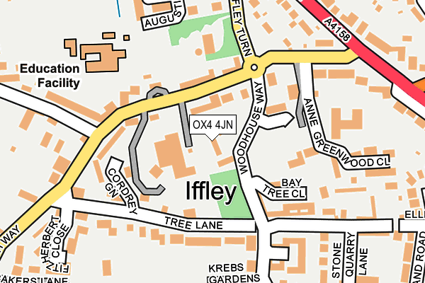 OX4 4JN map - OS OpenMap – Local (Ordnance Survey)