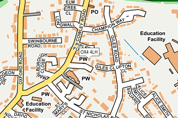 OX4 4LH map - OS OpenMap – Local (Ordnance Survey) OX4 4LH map - OS OpenMap – Local (Ordnance Survey)