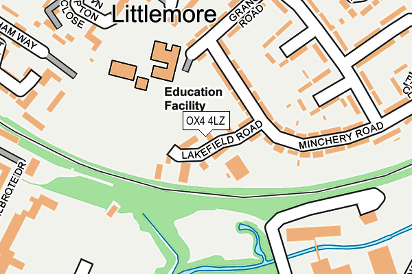 OX4 4LZ map - OS OpenMap – Local (Ordnance Survey) OX4 4LZ map - OS OpenMap – Local (Ordnance Survey)